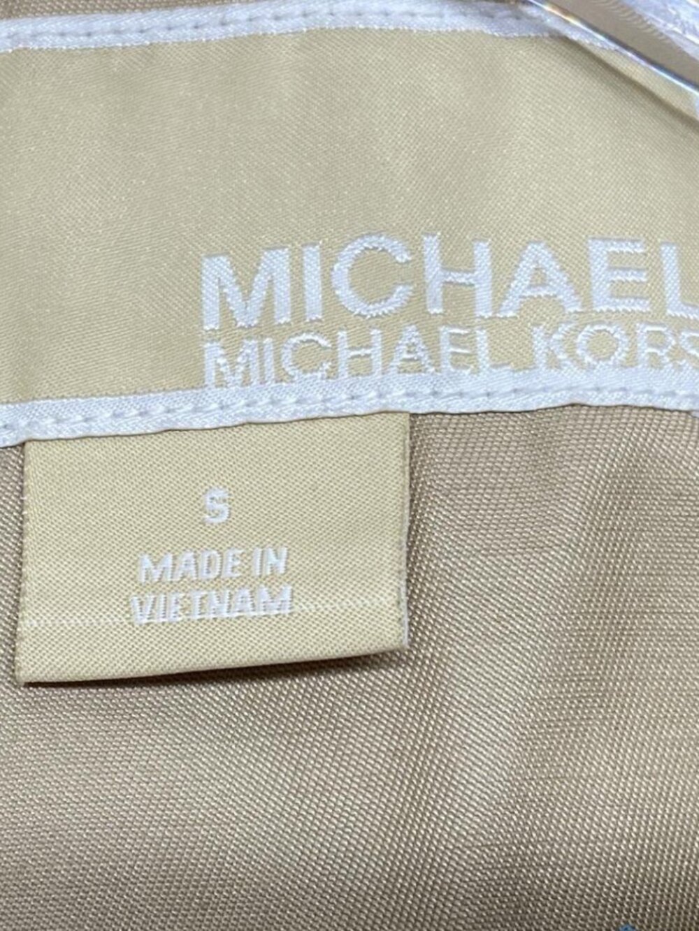 MICHAEL Michael Kors Vintage Tan Raincoat Trench Coat Size S Removable Hood - Picture 7 of 7